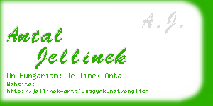 antal jellinek business card